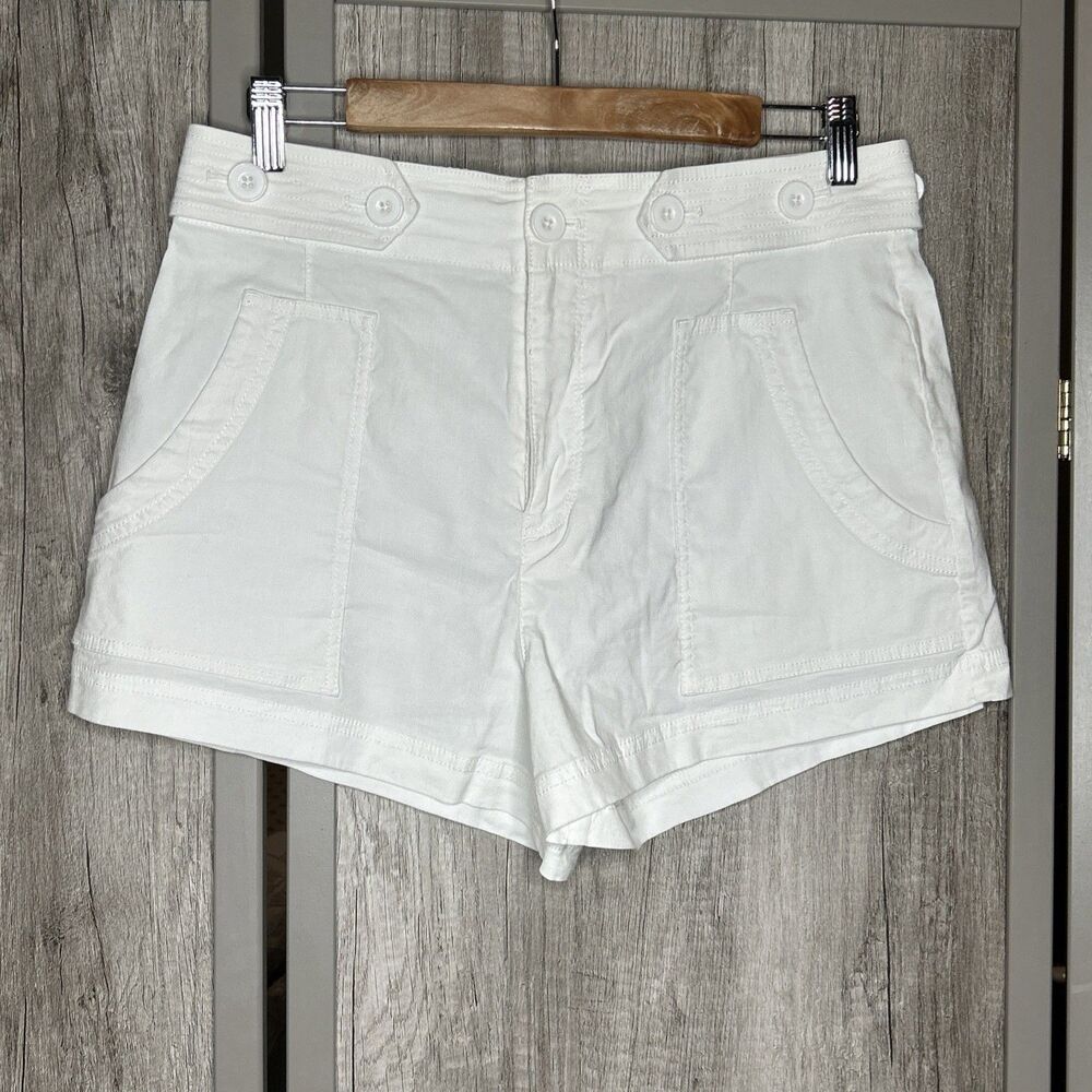 Maeve Shorts Size 8 White Color High Rise Pockets OB1430408